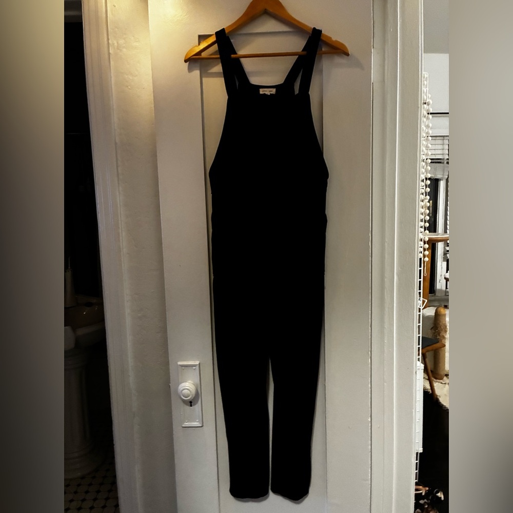 Black velvet overalls ~ wear dressy or just around town!